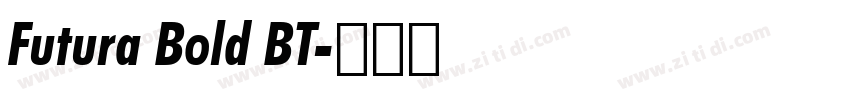 Futura Bold BT字体转换